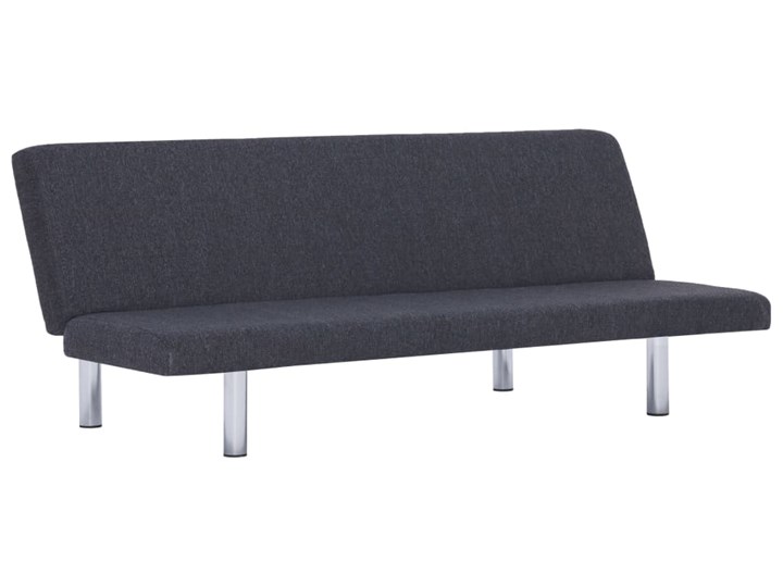 vidaXL Sofa rozkładana, ciemnoszara, poliester Szerokość 168 cm Głębokość 76 cm Głębokość 82 cm Kategoria Sofy i kanapy Wersalka Styl Nowoczesny