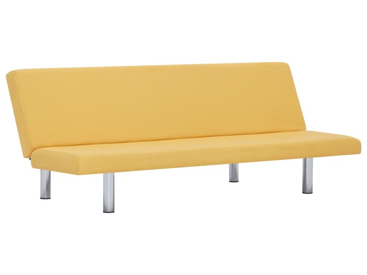 vidaXL Sofa, rozkładana, żółta, poliester Głębokość 82 cm Wersalka Głębokość 76 cm Szerokość 168 cm Funkcje Z funkcją spania