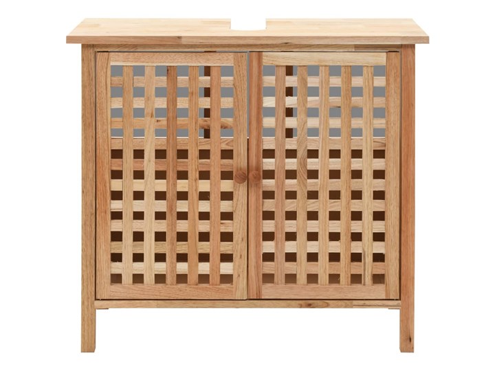 vidaXL Szafka pod umywalkę i lustro, lite drewno orzecha włoskiego Szerokość 62 cm Wysokość 66 cm Głębokość 29 cm Wysokość 60 cm Z lustrem Głębokość 60 cm Kategoria Szafki stojące Stojące Rodzaj frontu Drzwiczki