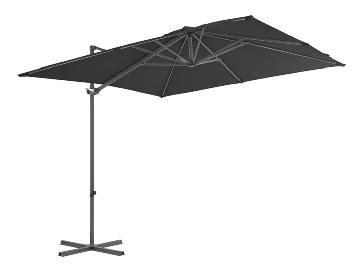 vidaXL Parasol ogrodowy z przenośną podstawą, antracytowy Parasole Kategoria Parasole ogrodowe Kolor Szary