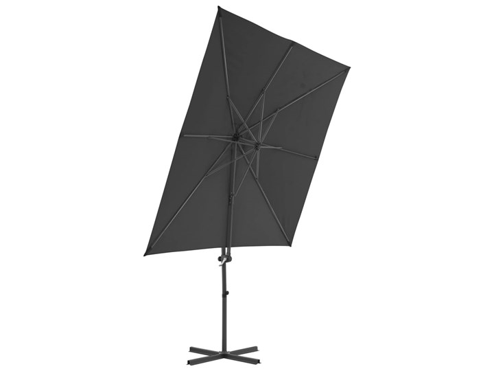 vidaXL Parasol ogrodowy z przenośną podstawą, antracytowy Kolor Czarny Parasole Kategoria Parasole ogrodowe