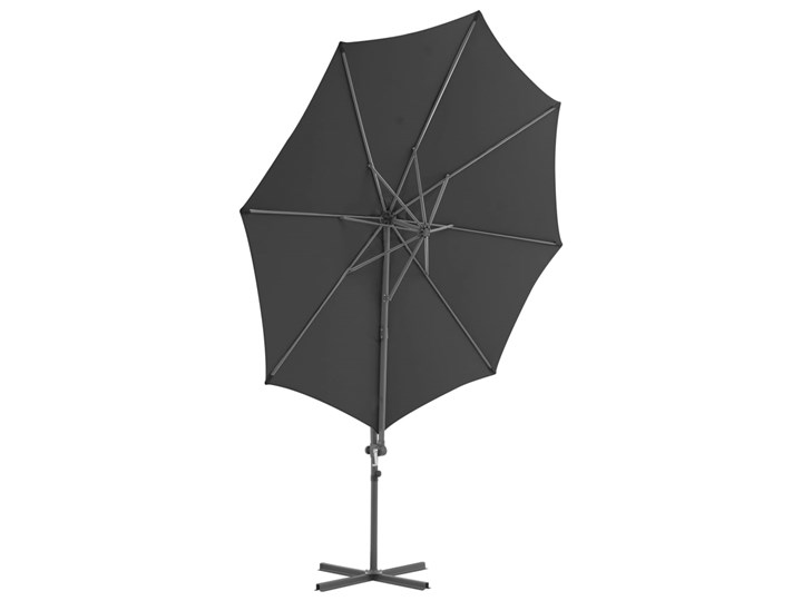 vidaXL Parasol ogrodowy z przenośną podstawą, antracytowy Parasole Kolor Czarny