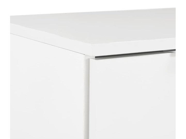 vidaXL Komoda biała na wysoki połysk, 71 x 35 x 76 cm, płyta wiórowa