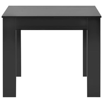 vidaXL Rozkładany stół jadalniany, wysoki połysk, czarny, 175x90x75 cm
