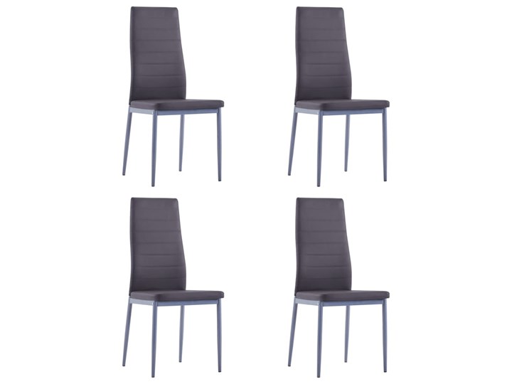 vidaXL 5-częściowy zestaw mebli do jadalni, szary Liczba krzeseł 5 krzeseł