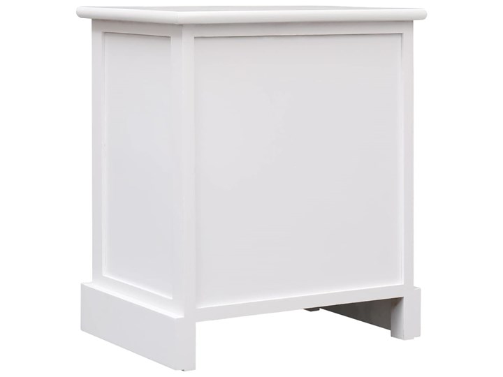 vidaXL Szafka nocna, szara, 38 x 28 x 45 cm, drewno paulownia Nocne Płyta laminowana Szerokość 38 cm Głębokość 28 cm Uniwersalne Płyta MDF Typ Nocne