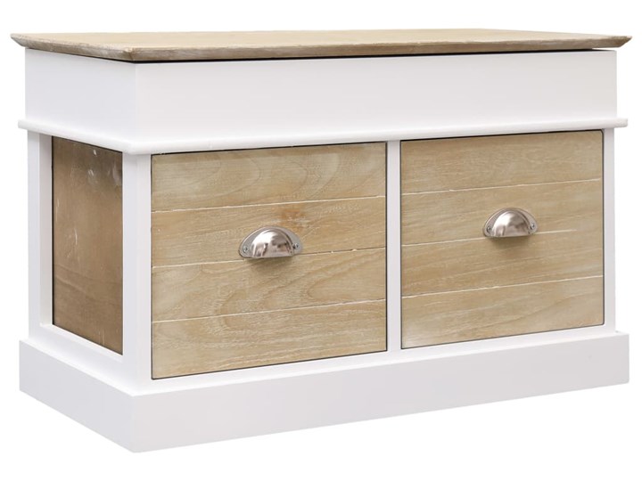 vidaXL Ławka do przedpokoju, 70 x 35 x 45 cm, drewno paulownia Skrzynia Pomieszczenie Sypialnia