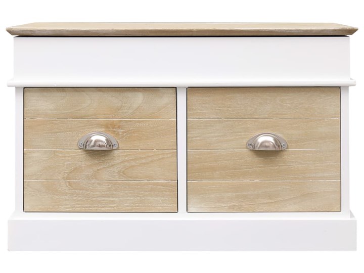 vidaXL Ławka do przedpokoju, 70 x 35 x 45 cm, drewno paulownia Skrzynia Pomieszczenie Salon