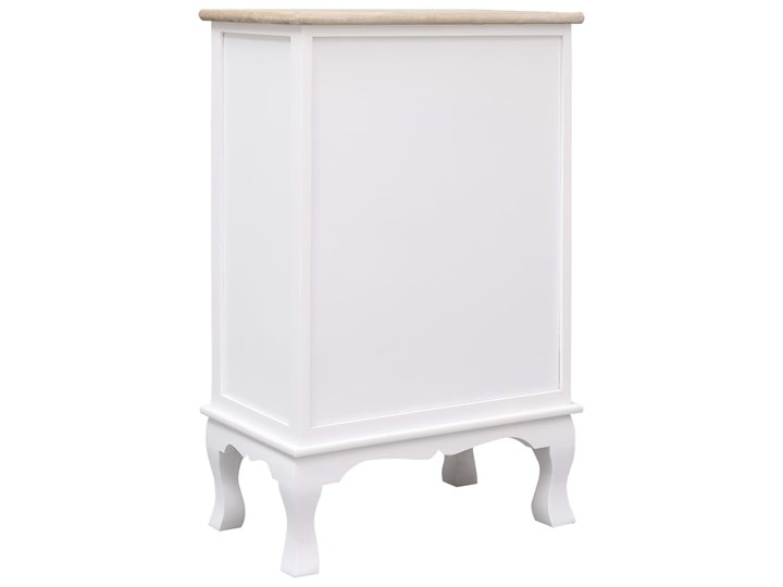 vidaXL Komoda, biała, 50x30x80 cm, drewniana Płyta MDF Drewno Szerokość 105 cm Głębokość 30 cm Szerokość 50 cm Kolor Biały Z szafkami i szufladami Kategoria Komody