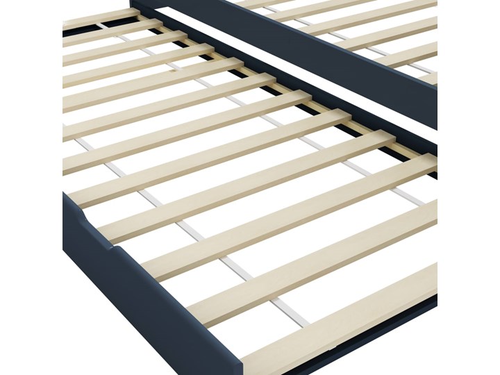 vidaXL Wysuwane łóżko, szare, drewno sosnowe, 90x200 cm Płyta MDF Kategoria Łóżka dla dzieci