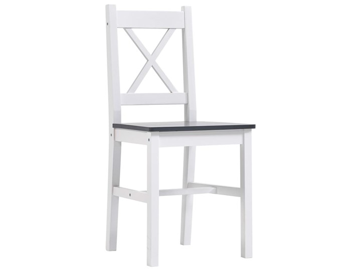 vidaXL 11-częściowy zestaw mebli do jadalni, drewno sosny, biało-szary Liczba krzeseł 10 krzeseł