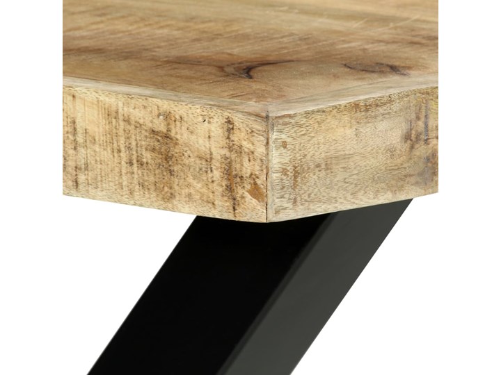 vidaXL Stół jadalniany, 180 x 90 x 76 cm, lite drewno mango Stal Styl Industrialny