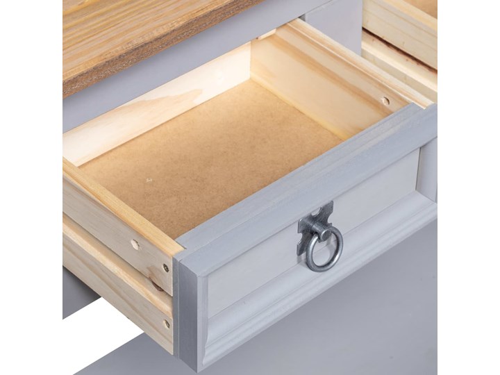 vidaXL Stolik konsola, meksykański styl Corona, sosna, 90x34,5x73 cm Drewno Głębokość 35 cm Z szufladą Szerokość 90 cm Z półką Głębokość 34 cm Styl Vintage Pomieszczenie Przedpokój