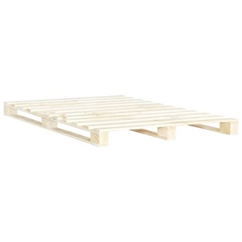 vidaXL Rama łóżka z palet, lite drewno sosnowe, 140 x 200 cm