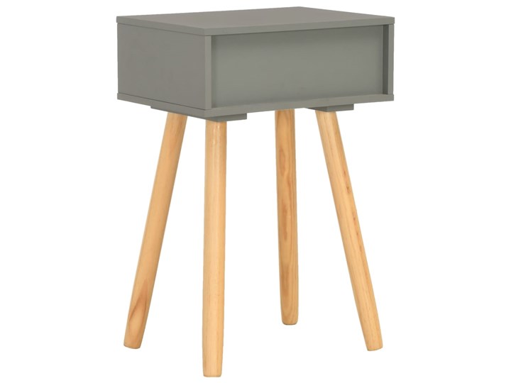 vidaXL Stoliki nocne, 2 szt., szare, drewno sosnowe Głębokość 30 cm Szerokość 40 cm Płyta laminowana Wysokość 61 cm Płyta MDF Sosna Pomieszczenie Sypialnia Pomieszczenie Salon