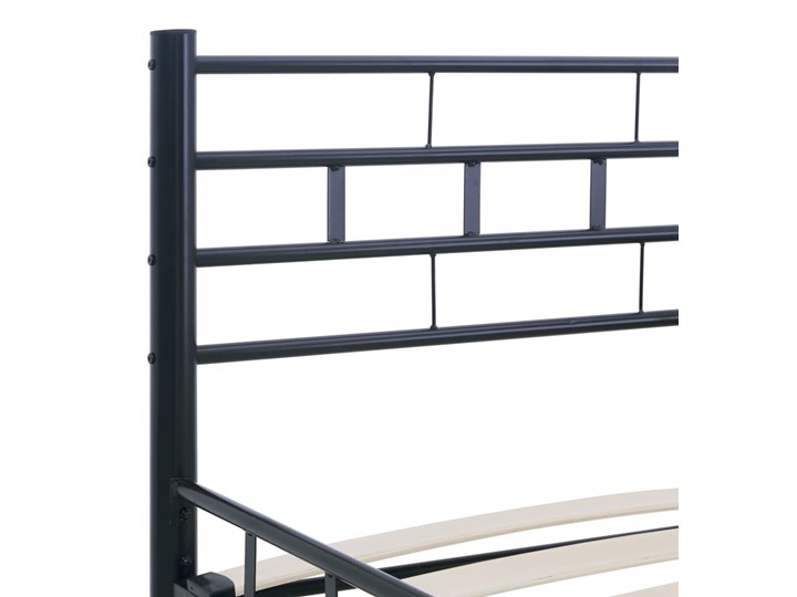 vidaXL Rama łóżka, czarna, stalowa, 160 x 200 cm Kategoria Łóżka do sypialni Łóżko metalowe Metal Styl Tradycyjny