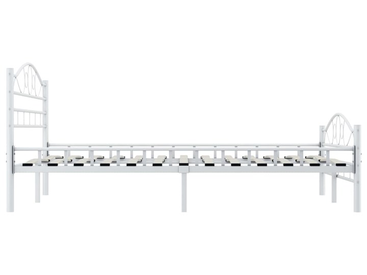 vidaXL Rama łóżka, biała, metalowa, 120 x 200 cm Łóżko metalowe Kolor Biały