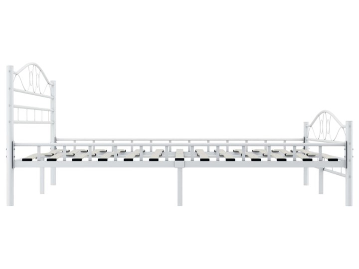 vidaXL Rama łóżka, biała, metalowa, 140 x 200 cm Łóżko metalowe Kategoria Łóżka do sypialni
