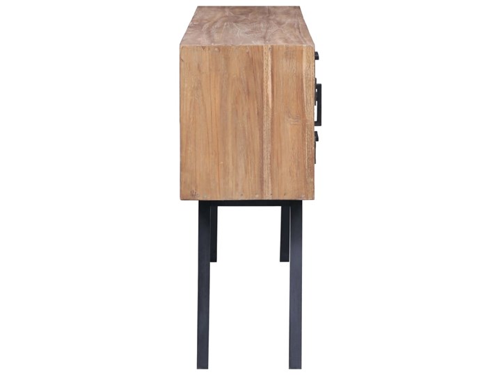 vidaXL Komoda, 140 x 30 x 75 cm, lite drewno tekowe Głębokość 30 cm Pomieszczenie Sypialnia Z szafkami i szufladami Szerokość 140 cm Szerokość 105 cm Styl Rustykalny