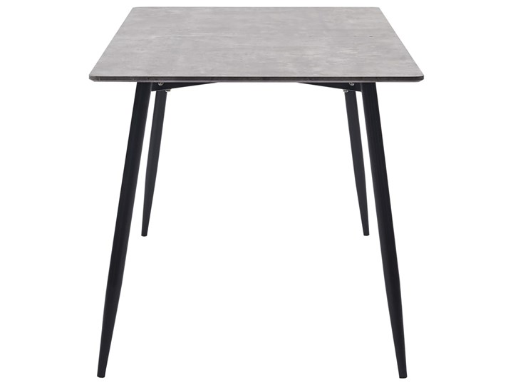 vidaXL Stół jadalniany, szary, 160 x 80 x 75 cm, MDF Drewno Metal Płyta MDF Stal Pomieszczenie Stoły do kuchni