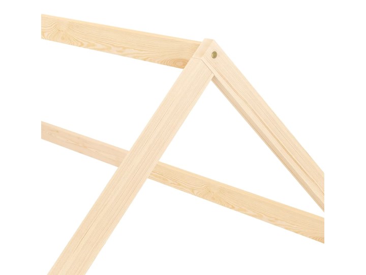 vidaXL Rama łóżka dziecięcego, lite drewno sosnowe, 80 x 160 cm Płyta MDF Domki Kategoria Łóżka dla dzieci