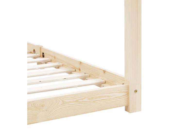 vidaXL Rama łóżka dziecięcego, lite drewno sosnowe, 90 x 200 cm Płyta MDF Domki Rozmiar materaca 90x200 cm