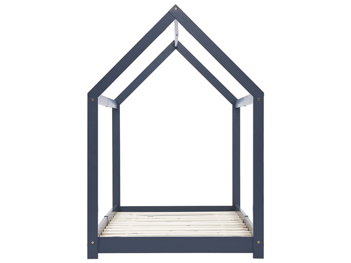 vidaXL Rama łóżka dziecięcego, szara, lite drewno sosnowe, 90 x 200 cm Domki Płyta MDF Rozmiar materaca 90x200 cm