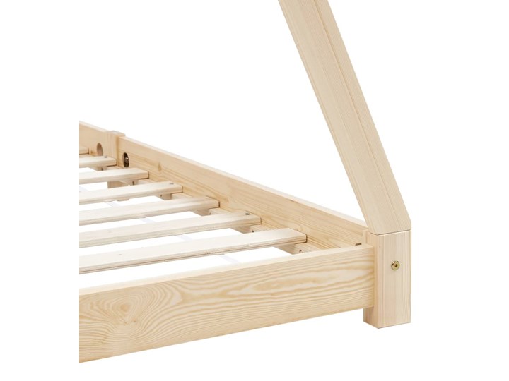 vidaXL Rama łóżka dziecięcego, lite drewno sosnowe, 90 x 200 cm Domki Rozmiar materaca 90x200 cm Płyta MDF Kategoria Łóżka dla dzieci
