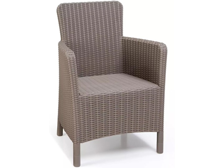 Allibert Krzesło ogrodowe Trenton, cappuccino, 226454 Krzesło z podłokietnikami Wiklina Rattan Kategoria Krzesła ogrodowe
