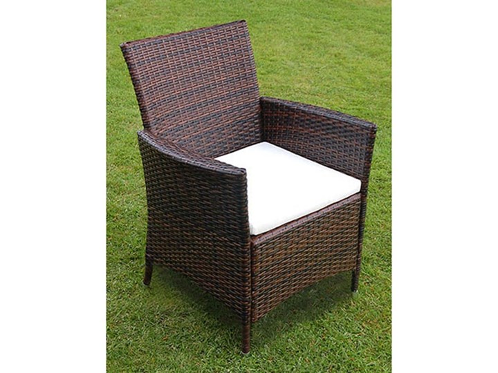 vidaXL 9-cz. zestaw mebli ogrodowych z poduszkami, rattan PE, brązowy Stoły z krzesłami Technorattan Aluminium Stal Liczba miejsc Ośmioosobowy