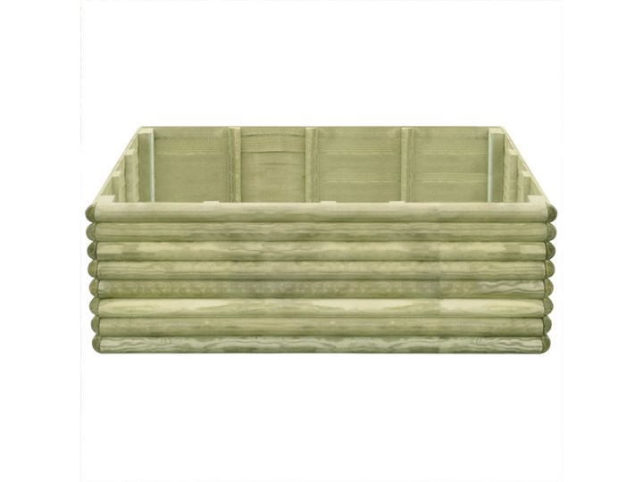 vidaXL Podwyższona donica, 150x106x48 cm, impregnowana sosna, 19 mm Donica ogrodowa Drewno Kategoria Donice ogrodowe Donica balkonowa Kolor Beżowy