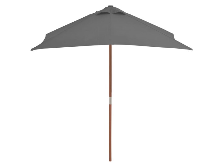vidaXL Parasol ogrodowy na drewnianym słupku, 150 x 200 cm, antracyt Parasole Kategoria Parasole ogrodowe Kolor Szary
