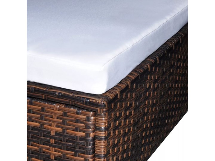 vidaXL 6-cz. zestaw wypoczynkowy do ogrodu, poduszki, rattan PE, brąz Zawartość zestawu Stołek Tworzywo sztuczne Stal Zestawy wypoczynkowe Zawartość zestawu Sofa