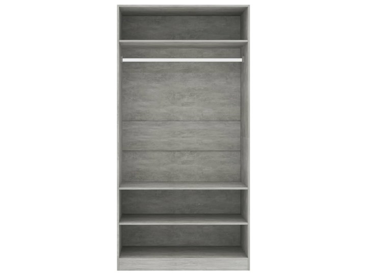 vidaXL Szafa, kolor betonowy szary, 100x50x200 cm, płyta wiórowa Kategoria Szafy do garderoby Głębokość 50 cm Płyta MDF Szerokość 100 cm Typ Gotowa