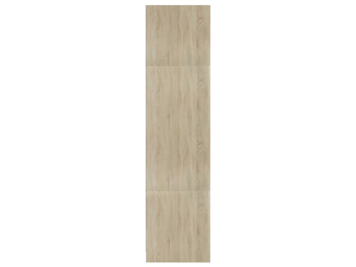 vidaXL Szafa, biała i dąb sonoma, 100x50x200 cm, płyta wiórowa Drewno Głębokość 50 cm Szerokość 100 cm Kolor Beżowy