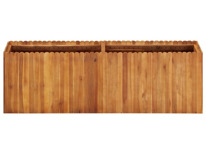 vidaXL Podwyższona donica ogrodowa, 150x30x50 cm, lite drewno akacjowe Prostokątny Kategoria Donice ogrodowe Kolor Brązowy