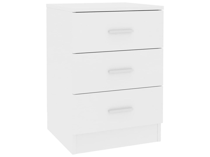 vidaXL Szafka nocna, biała, 38x35x56 cm, płyta wiórowa Płyta MDF Płyta meblowa Głębokość 35 cm Płyta laminowana Nocne Szerokość 38 cm Uniwersalne Pomieszczenie Salon