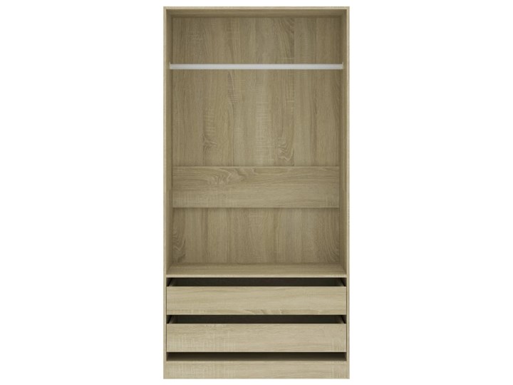 vidaXL Szafa, kolor dębu sonoma, 100x50x200 cm, płyta wiórowa Szerokość 100 cm Drewno Głębokość 50 cm Kategoria Szafy do garderoby