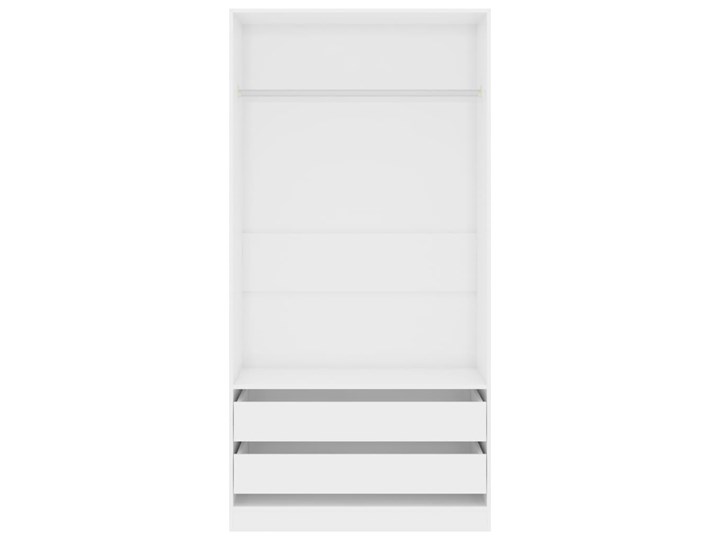 vidaXL Szafa na wysoki połysk, biała, 100x50x200 cm, płyta wiórowa Szerokość 100 cm Głębokość 50 cm Typ Gotowa