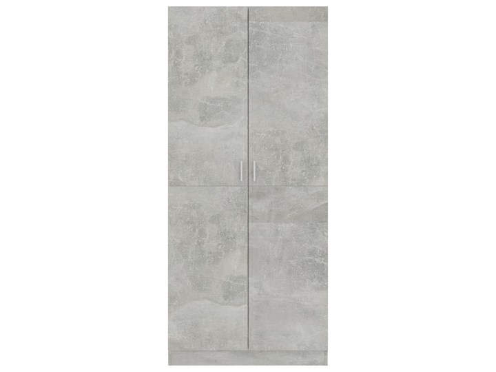vidaXL Szafa, kolor szary betonowy, 80x52x180 cm, płyta wiórowa Głębokość 52 cm Płyta MDF Pomieszczenie Pokój nastolatka Kategoria Szafy do garderoby