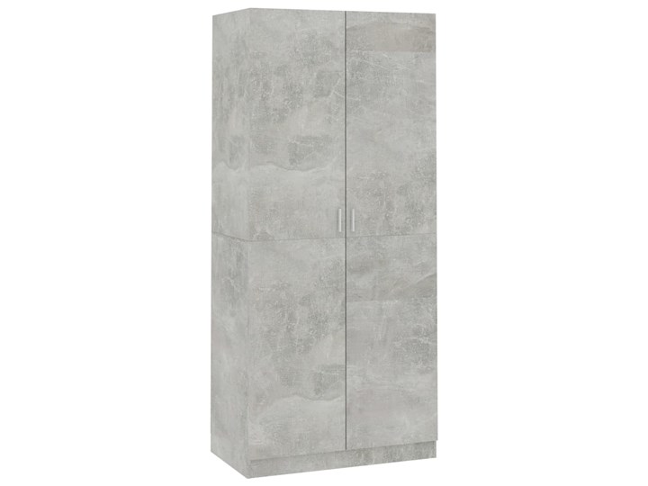 vidaXL Szafa, betonowa szarość, 90 x 52 x 200 cm, płyta wiórowa Głębokość 52 cm Typ Gotowa Szerokość 90 cm Płyta MDF Kategoria Szafy do garderoby