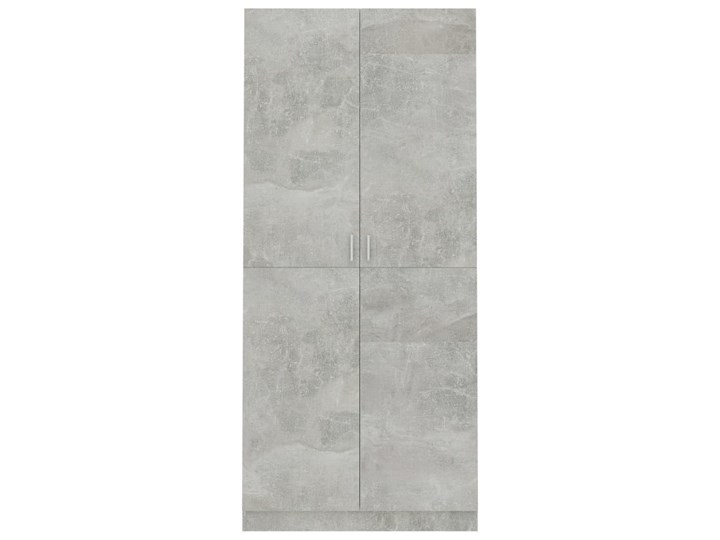 vidaXL Szafa, betonowa szarość, 90 x 52 x 200 cm, płyta wiórowa Szerokość 90 cm Pomieszczenie Pokój nastolatka Płyta MDF Głębokość 52 cm Kategoria Szafy do garderoby
