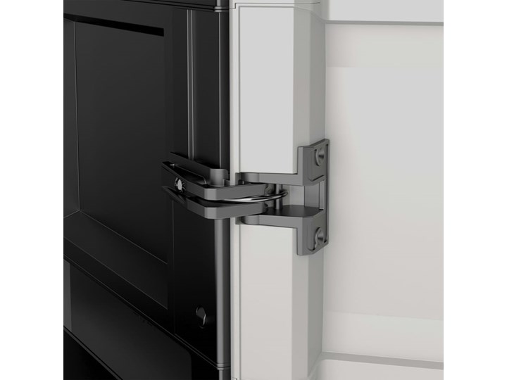 Keter Uniwersalna szafa Gear, czarno-szara, 182 cm Szerokość 68 cm Metal Pomieszczenie Biuro i pracownia Tworzywo sztuczne Głębokość 39 cm Kolor Biały