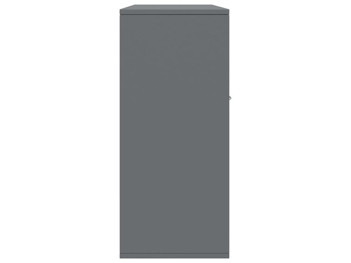 vidaXL Szafka na wysoki połysk, szara, 88 x 30 x 70 cm, płyta wiórowa Pomieszczenie Salon Szerokość 105 cm Płyta MDF Szerokość 88 cm Głębokość 30 cm Z szafkami Pomieszczenie Sypialnia