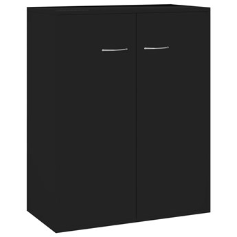 vidaXL Szafka na wysoki połysk, czarna, 60 x 30 x 75 cm, płyta wiórowa