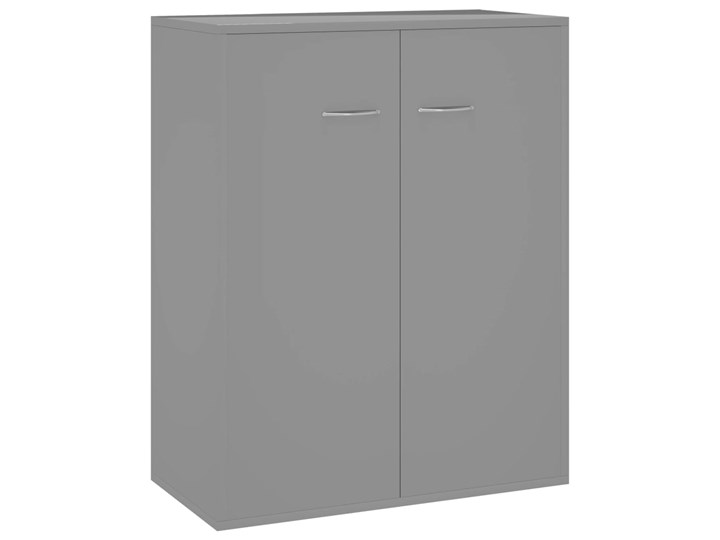 vidaXL Szafka na wysoki połysk, szara, 60 x 30 x 75 cm, płyta wiórowa Z szafkami Głębokość 30 cm Szerokość 105 cm Płyta MDF Szerokość 60 cm Pomieszczenie Garderoba