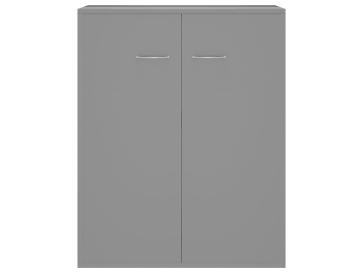 vidaXL Szafka na wysoki połysk, szara, 60 x 30 x 75 cm, płyta wiórowa Pomieszczenie Garderoba Płyta MDF Szerokość 105 cm Głębokość 30 cm Z szafkami Szerokość 60 cm Pomieszczenie Sypialnia