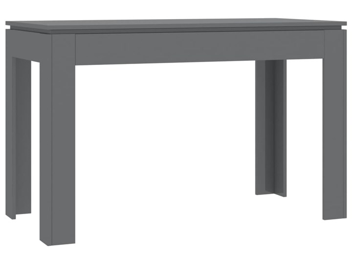 vidaXL Stół na wysoki połysk, szary, 120x60x76 cm, płyta wiórowa Płyta MDF Rozkładanie Kategoria Stoły kuchenne