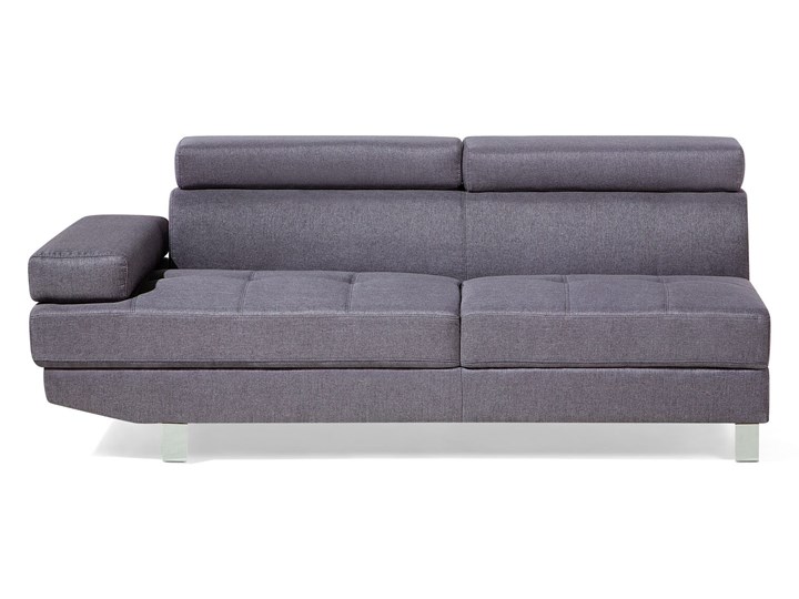 Narożnik lewostronny szary tapicerowany 5 osobowa sofa z regulowanymi zagłówkami W kształcie L Nóżki Na nóżkach Kategoria Narożniki
