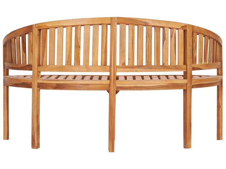 vidaXL Ławka w kształcie banana, 151 cm, lite drewno tekowe Kategoria Ławki ogrodowe Kolor Brązowy
